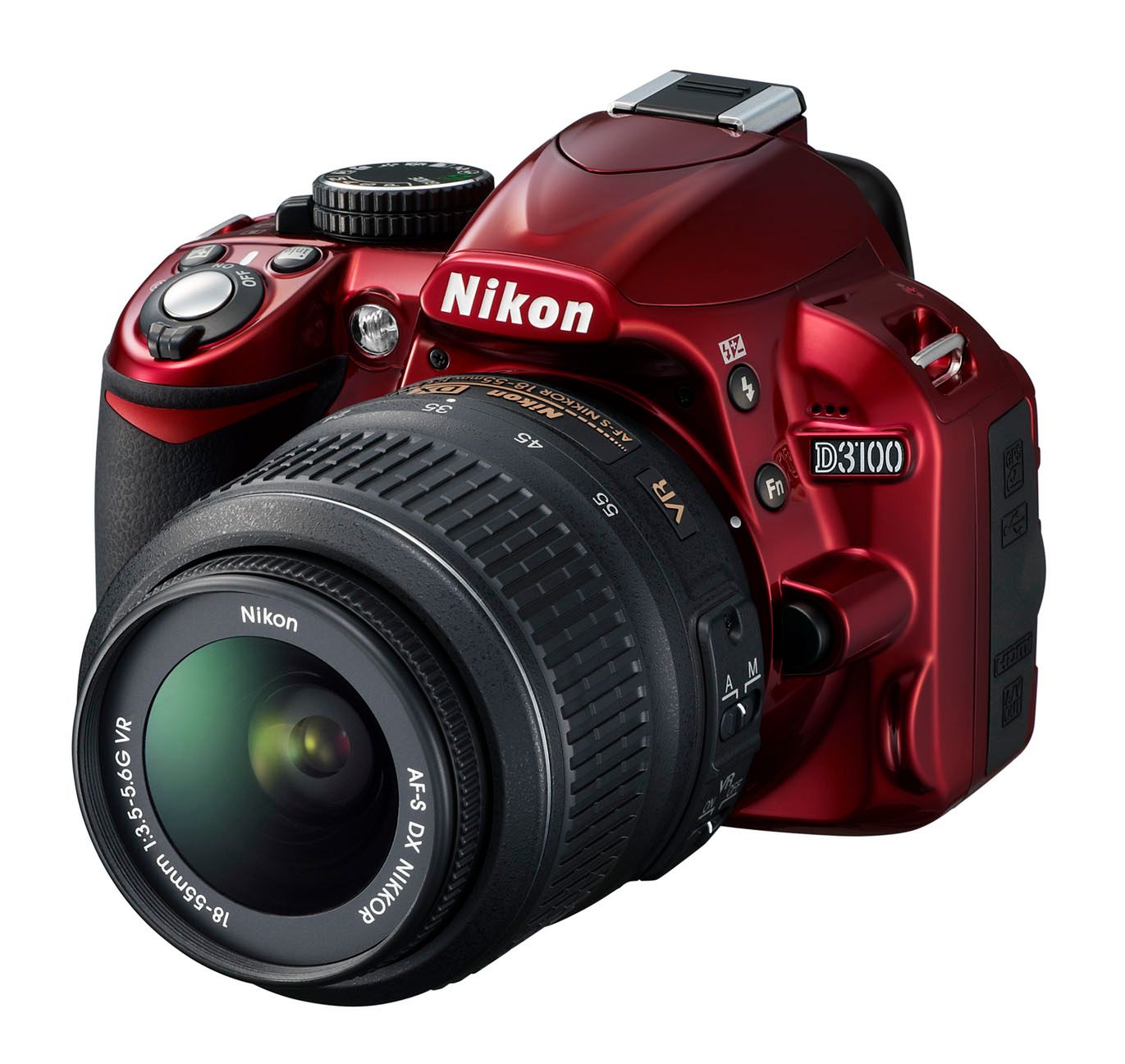 Nikon D3100 Red w kolorze wiśni 3