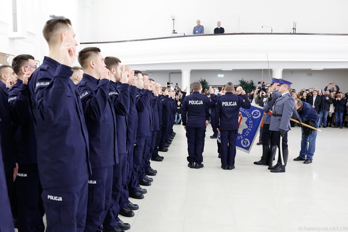 ślubowanie nowych policjantów lublin styczeń 2023