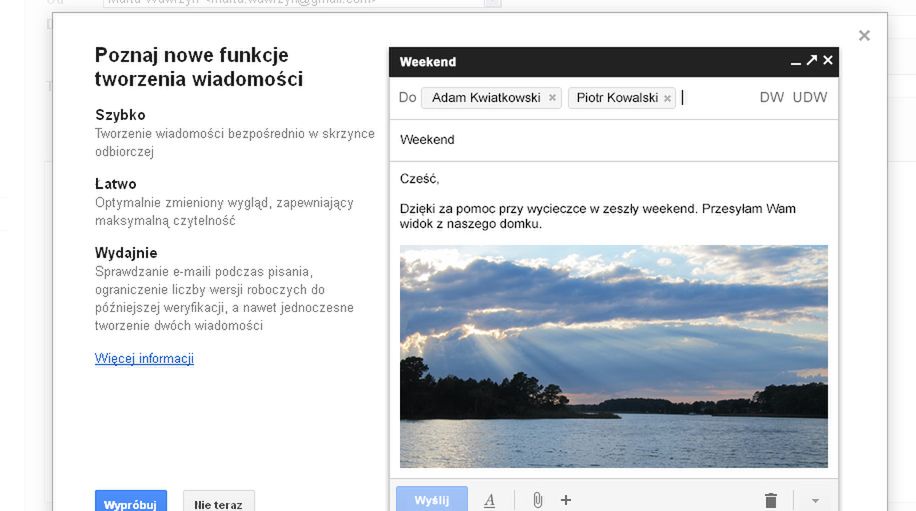 Gmail coraz wygodniejszy. Nowa funkcja ucieszy wielu użytkowników 2