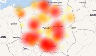 Mapa przerw w dostawie usług od Vectry