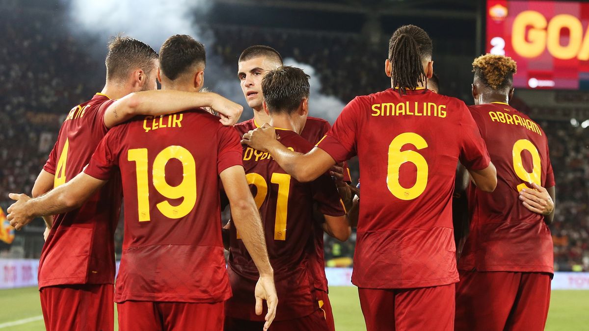 Getty Images / Paolo Bruno / Na zdjęciu: piłkarze AS Roma