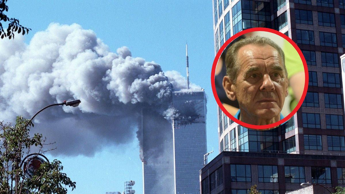 East News / Levine-Roberts/Sipa USA/East News/PAP Jakub Kamiński / Na dużym zdjęciu atak na World Trade Center, na małym Ryszard Szurkowski