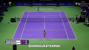 Radwańska - Kuzniecowa: zabójczy skrót i set dla Polki!