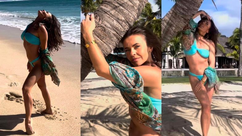 Edyta Herbuś pozdrawia walentynkowo z rajskiej plaży