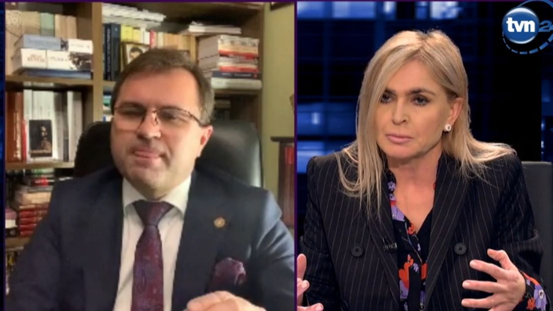 Gościem Moniki Olejnik był Zbigniew Girzyński