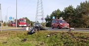 Brodnica: 38-letni motocyklista zderzył się z samochodem przy skręcie