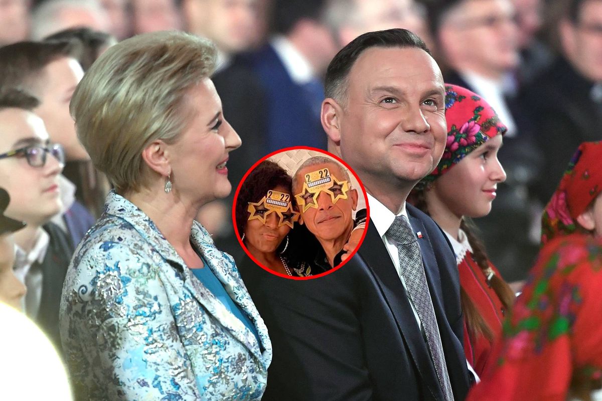 Agata i Andrzej Duda podobno zainspirowali samych Obamów (AKPA, Instagram)