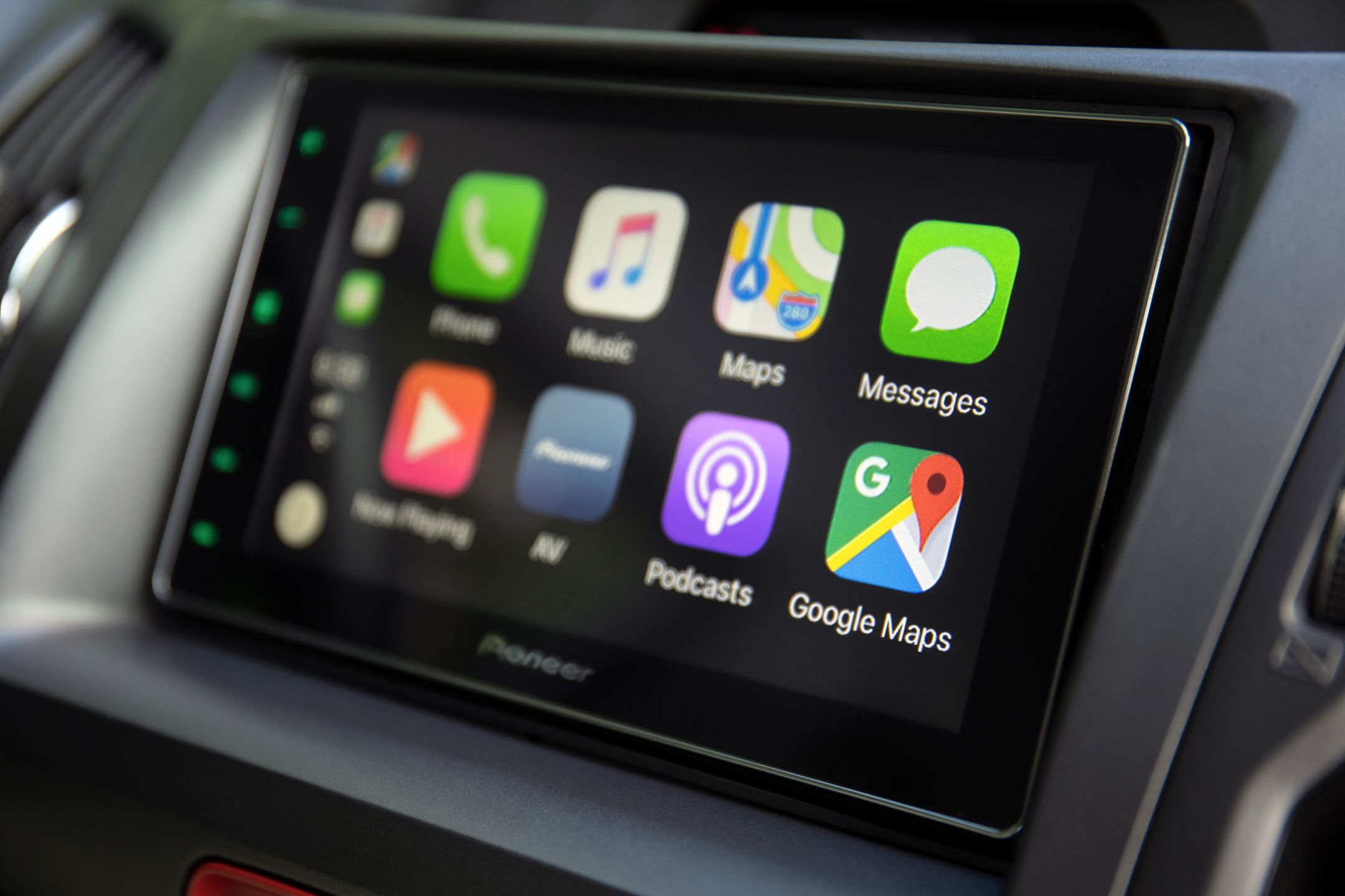 Alushta, Russia - September 20, 2018: Car Play on the multimedia system with Google Maps on the screen. Apple Car Play was created and developed by the Apple inc.
DENYS PRYKHODOV
illustrative editorial, Google, Car, Play, Apple, iPhone, X, Pioneer, phone, map, auto, mobile, smart, internet, wireless, screen, technology, touch, computer, display, information, electronic, device, gadget, telephone, interface, app, global, travel, satellite, road, tablet, driving, assistant, navigation, multimedia, transport, network, driver, street, city, media, smartphone, sensory, online, phablet, location, connect, taxi, cartography