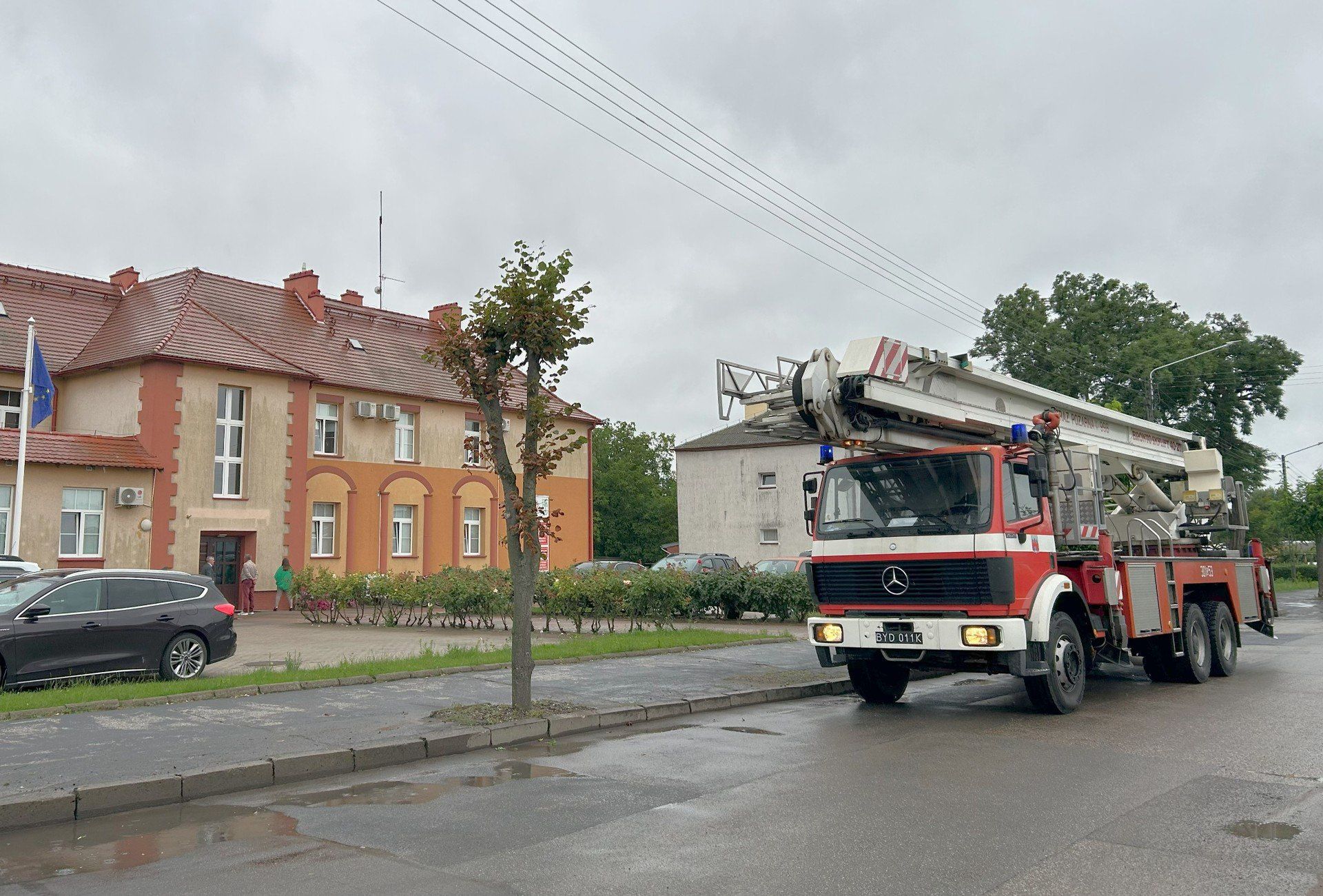 Interwencja Straży Pożarnej w Urzędzie Miejskim w Kruszwicy