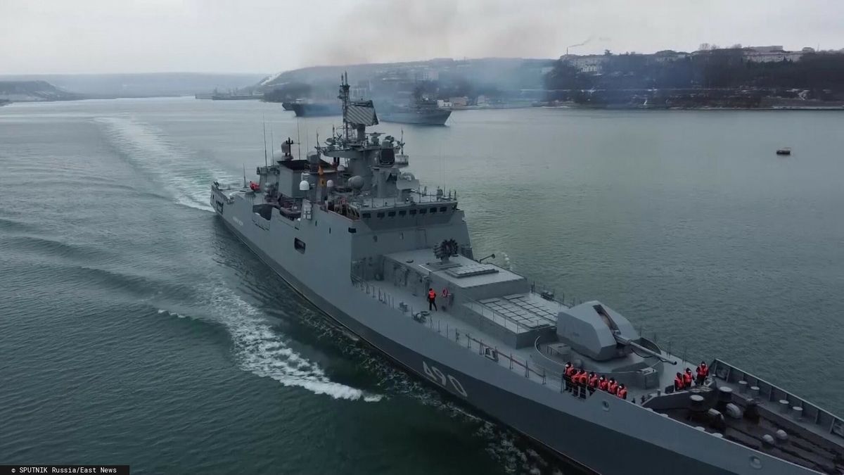 Rosyjskie Okręty w drodze na Morze Czarne