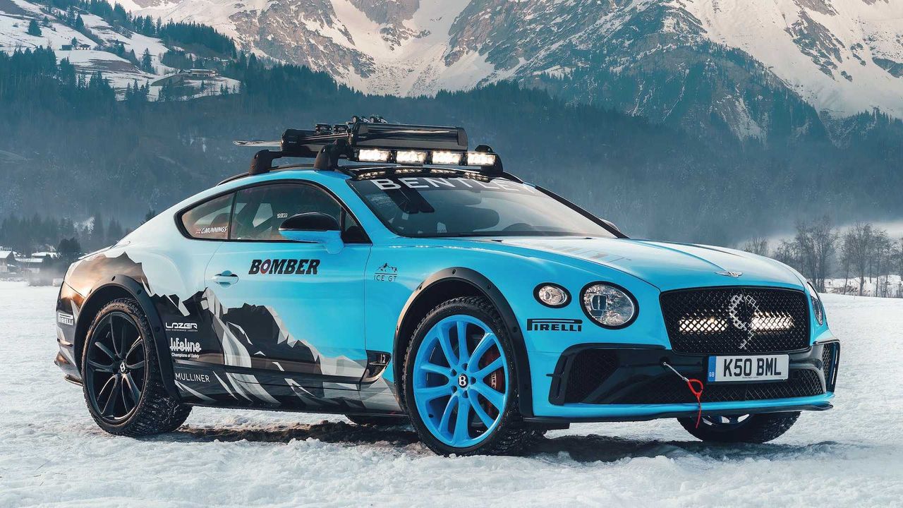 Bentley Continental GT przystosowany do lodowych wyścigów to idealne auto na zimę