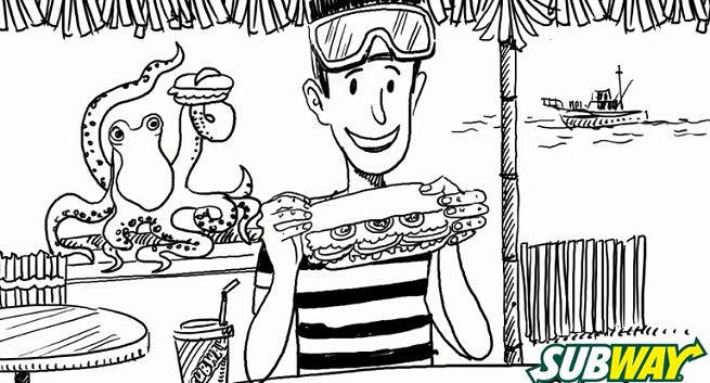Animowana „Przygoda ze smakiem” w kampanii Subway (wideo)