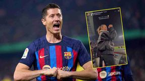 Nagrała Lewandowską. Zobacz, co robiła po golu Roberta [WIDEO]