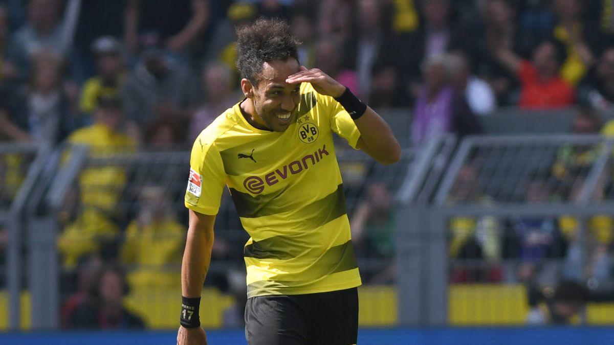 PAP/EPA / DAVID HECKER / Na zdjęciu: Pierre-Emerick Aubameyang