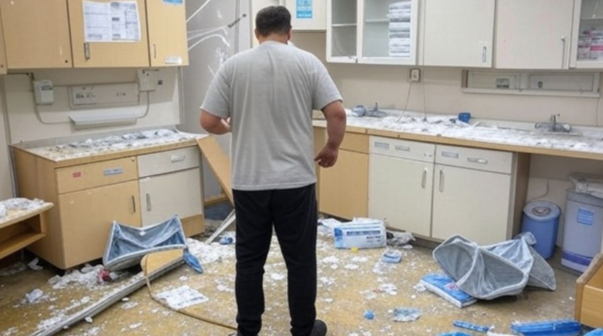 Pijany 26-latek zdemolował szpital. Grozi mu do 5 lat więzienia 