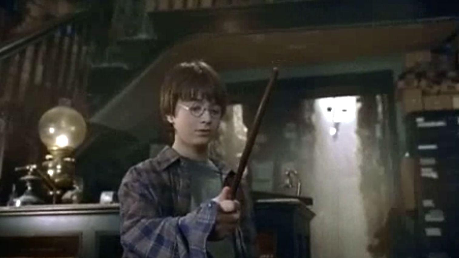 Daniel Radcliffe w filmie "Harry Potter i Kamień Filozoficzny"