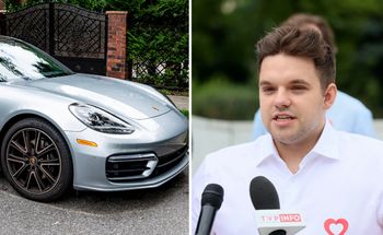 Kacprzyk widziany po aferze w Porsche. Pędził, łamiąc przepisy