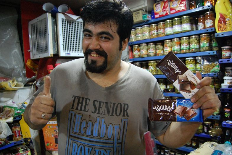 Słodycze krakowskiej firmy Wawel można dziś znaleźć w lokalnych irańskich sklepach.