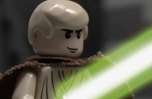 Animowane "Gwiezdne wojny" z klocków Lego [wideo]
