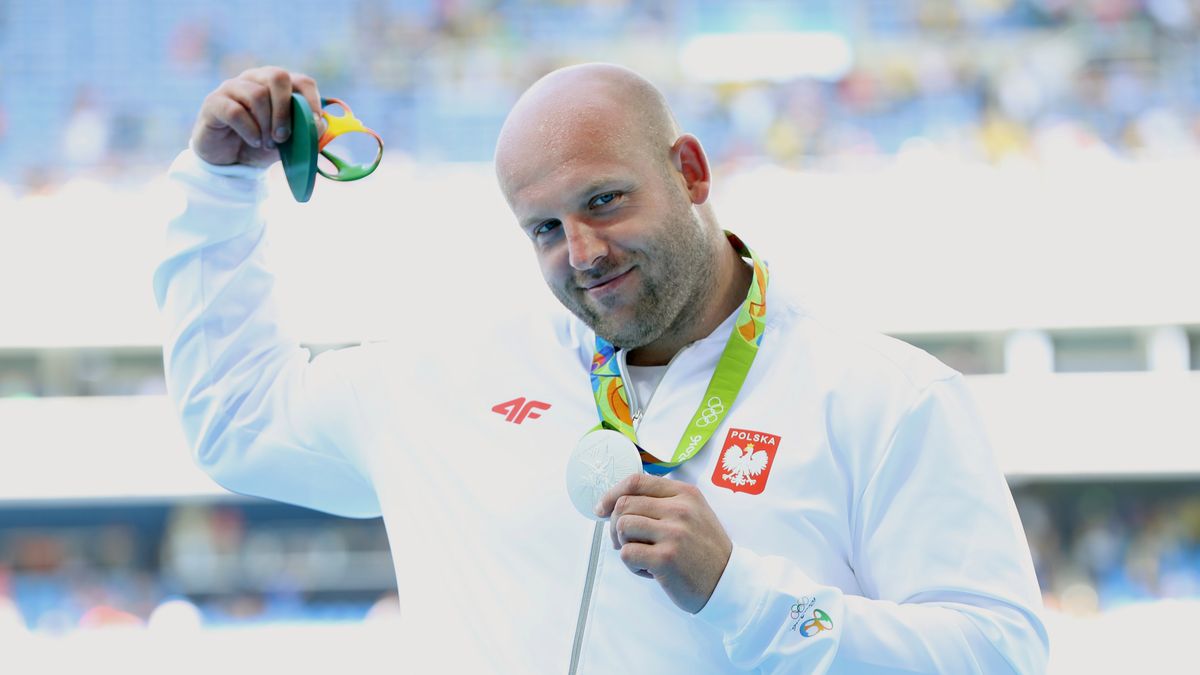 WP SportoweFakty / Łukasz Trzeszczkowski / Piotr Małachowski ze srebrnym medalem olimpijskim Rio2016