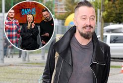 Piotr Kędzierski pokazał zdjęcie z e studia radiowego. Obok niego pozuje Agnieszka Woźniak-Starak