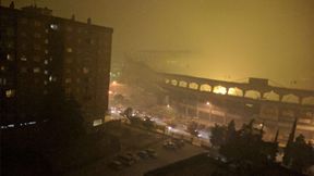 Pożar w okolicy stadionu Celty. Niezwykłe obrazki z Hiszpanii