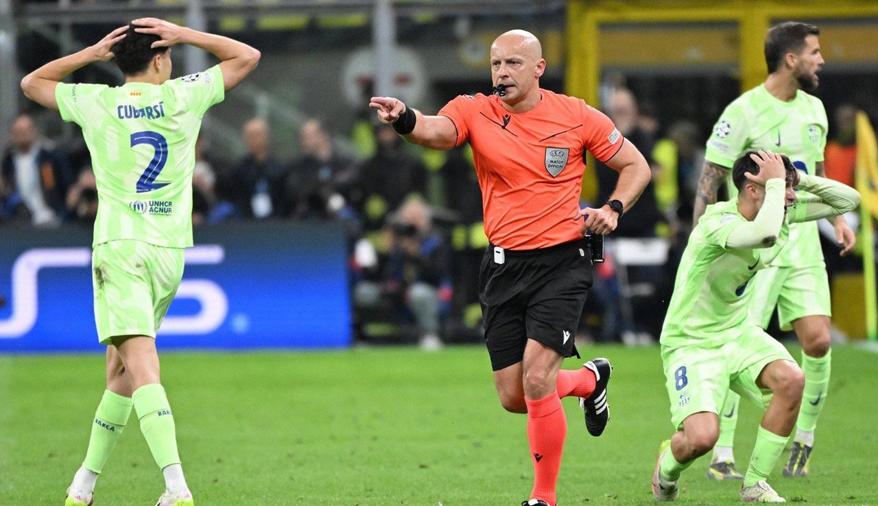 Szymon Marciniak i jego zespół pogubili się w półfinale Ligi Mistrzów. Ile błędów popełnili sędziowie w meczu Inter Mediolan - FC Barcelona?