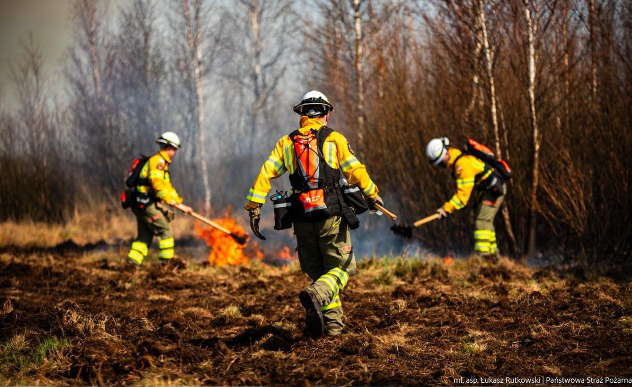 Pożar w Biebrzańskim Parku Narodowym. Ostrzeżenia przed oszustwami