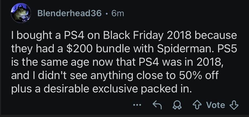 Komentarz z Reddita przytoczony w trakcie rozmowy