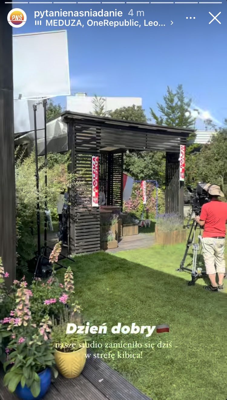 Studio "Pytanie na śniadanie" w polskich barwach 