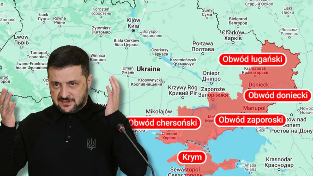 Tereny, jakie Rosja chce od Ukrainy