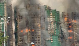 Pożar wieżowców w Hongkongu. Są ranni i zabici