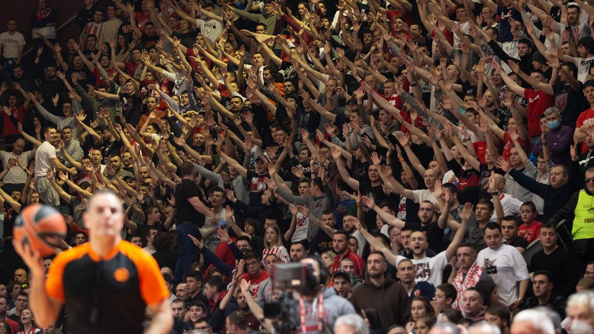 Kibice koszykarzy Crvenej Zvezdy