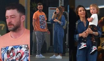 Naburmuszony Justin Timberlake i uśmiechnięta Jessica Biel wracają z wakacji w Cabo (ZDJĘCIA)