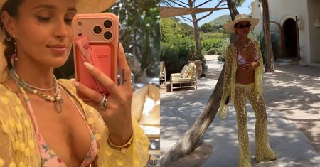 Marina Łuczenko pozuje na Ibizie w bikini i PRZEŚWITUJĄCYM komplecie: "Trzymałam ten fit od kwietnia". Fashion killa? (ZDJĘCIA)