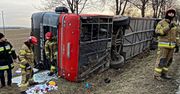 Autokar z uchodźcami rozbił się pod Lublinem. Przewoził 73 osoby