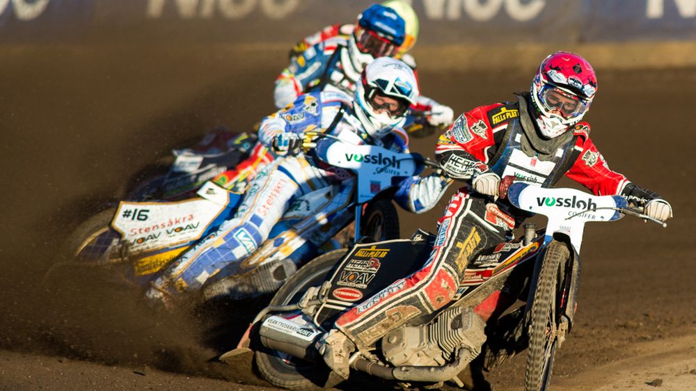 WP SportoweFakty / Jakub Janecki / Joel Andersson (na prowadzeniu) przed Fredrikiem Lindgrenem, Przemysławem Pawlickim i Vaclavem Milikiem