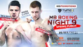 Boks. MB Boxing Night 9. Niepokonany Bociański przetestuje Szymańskiego