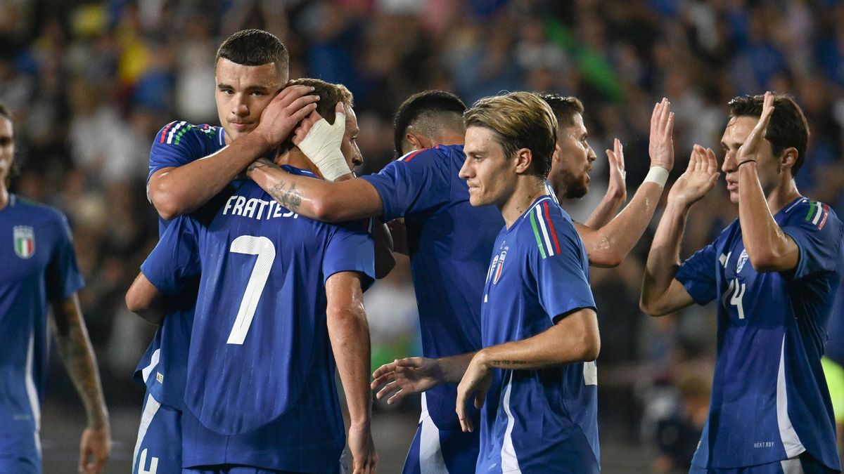 PAP/EPA / CLAUDIO GIOVANNINI / Na zdjęciu: Włosi nie zachwycili w swoim ostatnim meczu przed Euro 2024