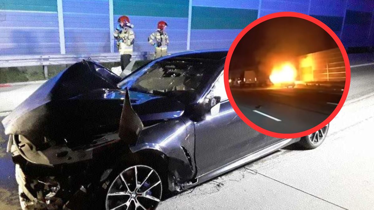 Wypadek na A1. Trzyosobowa rodzina spłonęła w aucie