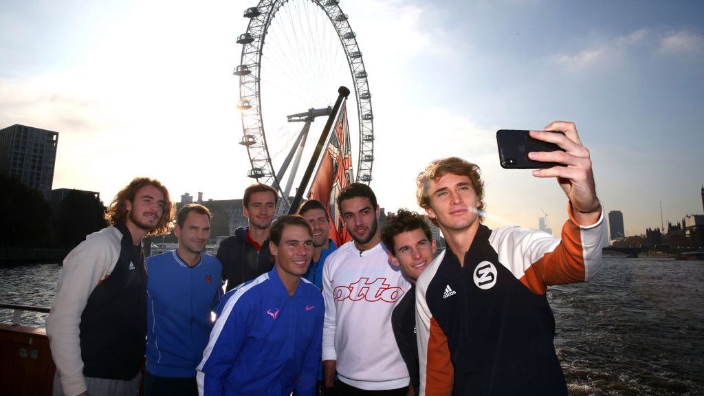 Alexander Zverev, Dominic Thiem, Matteo Berrettini, Novak Djoković, Daniil Medwedew Roger Federer, Stefanos Tsitsipas, Rafael Nadal