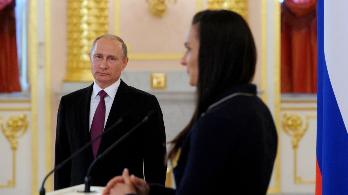 Władimir Putin i Jelena Isinbajewa