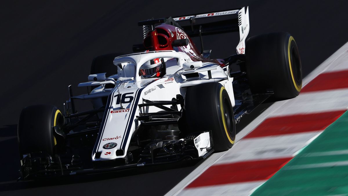 Materiały prasowe / Alfa Romeo Sauber / Charles Leclerc za kierownicą Saubera
