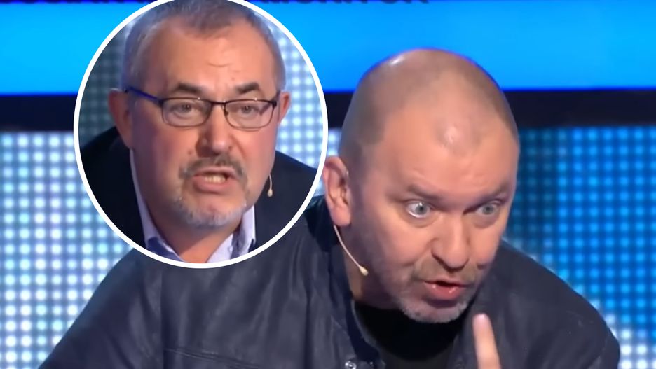 Borys Nadieżdin (po lewej) i Aleksander Kazakow ścieli się na wizji