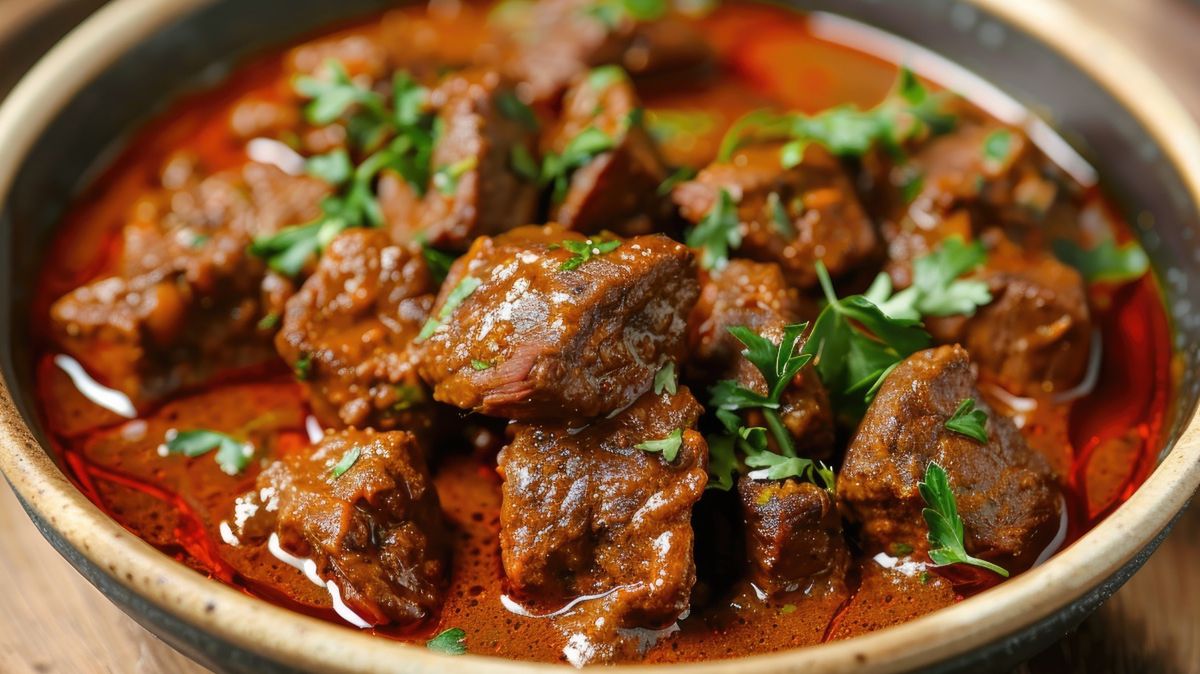 Pyszny i aromatyczny gulasz jagnięcy