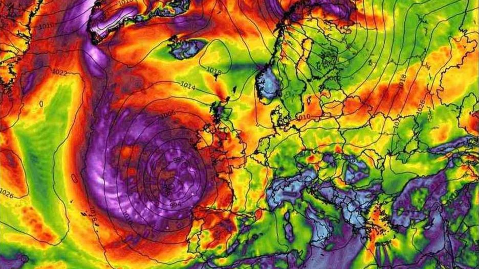 Cyklon zbliża się do Europy zachodniej
