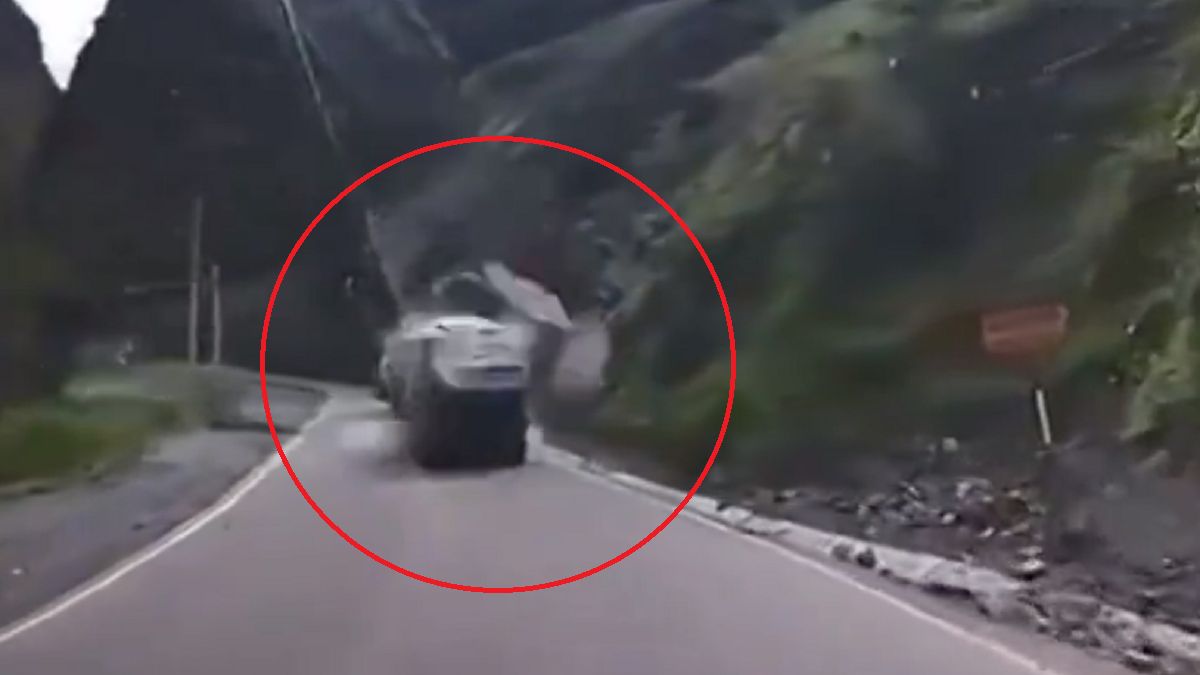 Szokujące nagranie z Ameryki Południowej. To cud, że kierowcy żyją. 