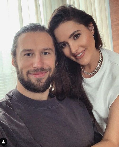Grzegorz Krychowiak z żoną Celią