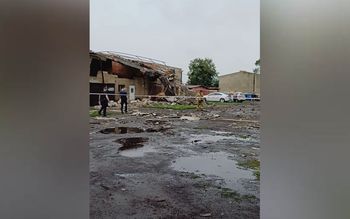 Demolka w Wielkopolsce. Nagranie po wichurze. Mamy głos strażaków