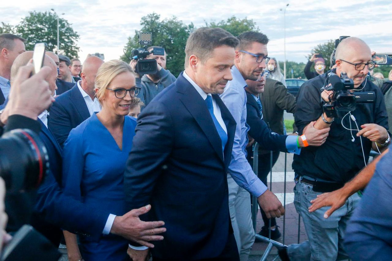 Rafał Trzaskowski, Małgorzata Trzaskowska - wybory prezydenckie 2020scena z: Rafał Trzaskowski, Małgorzata Trzaskowska, SK:, , fot. Baranowski/AKPA